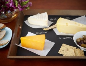 Chalkboard serving tray