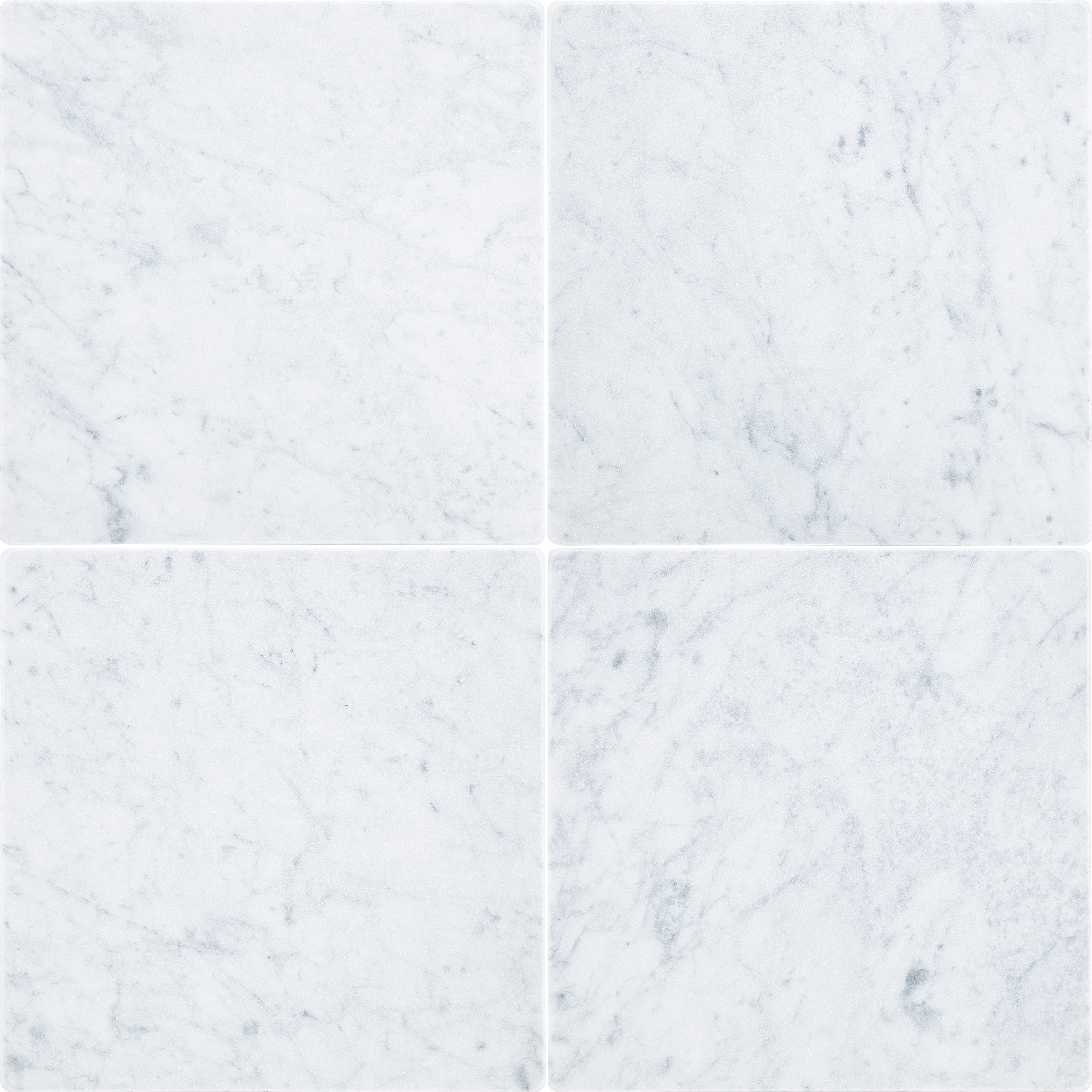 4 squares of white and gray marble